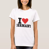 T-shirt J'aime l'Allemagne (Devant)