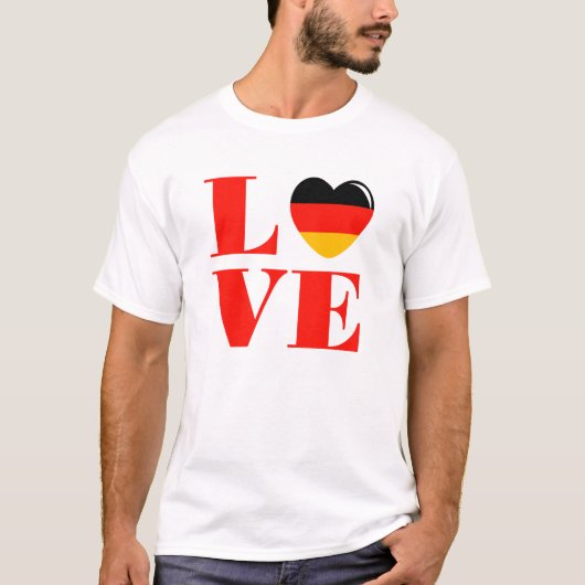 T-shirt J'aime l'Allemagne (Devant)