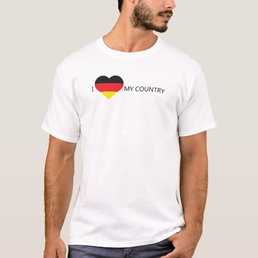 T-shirt J'aime l'Allemagne (Devant)