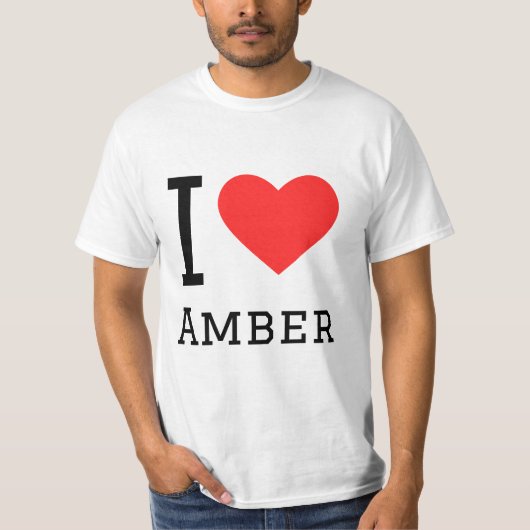 T-shirt J'aime l'ambre (Devant)