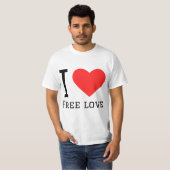 T-shirt J'aime l'amour libre (Devant entier)