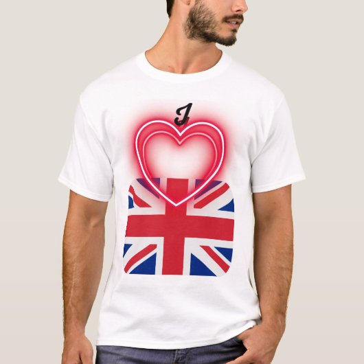 T-shirt J'aime l'Angleterre (Devant)