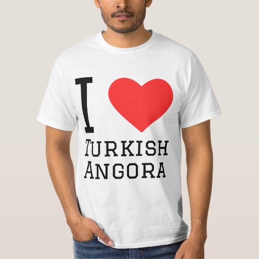 T-shirt J'aime l'angora turque (Devant)