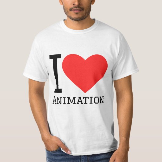 T-shirt J'aime l'animation (Devant)