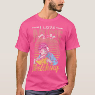 T-shirt J'Aime L'Anime Et Le Sketching Sketch Lover Dit An