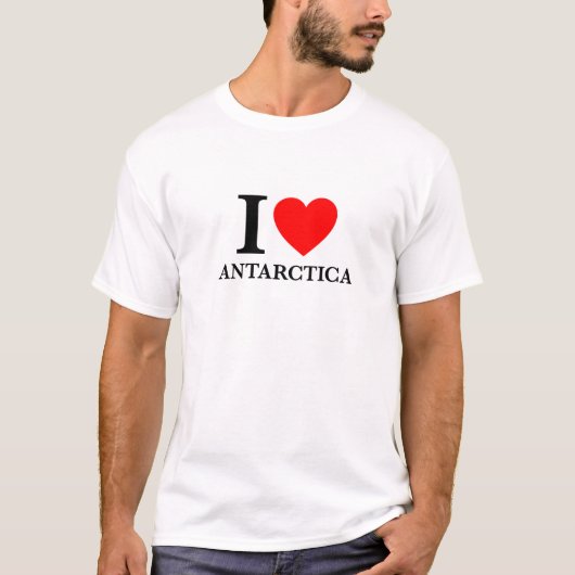 T-shirt J'aime l'Antarctique (Devant)