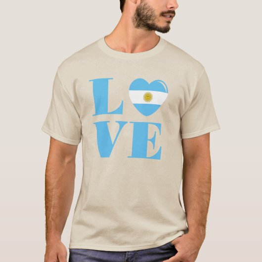 T-shirt J'aime l'Argentine (Devant)