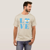 T-shirt J'aime l'Argentine (Devant entier)
