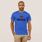 T-SHIRT J'AIME L'ARMÉNIE (Devant entier)