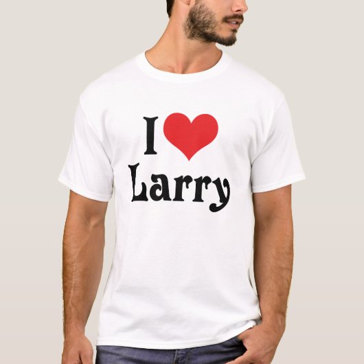 T-shirt J'aime Larry (Devant)