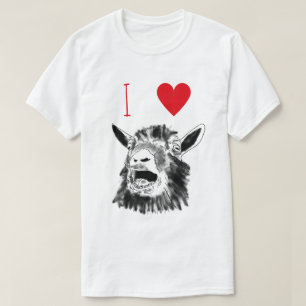 T-shirt J'aime l'art animal criard drôle de dessin de
