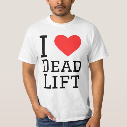 T-shirt J'aime l'ascenseur mort (Devant)