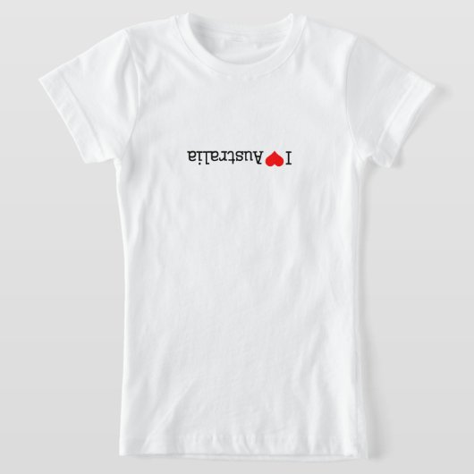 T-Shirt J'aime l'Australie (Poser)