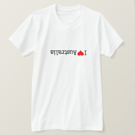 T-shirt J'aime l'Australie (Design devant)