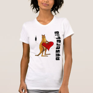 T-shirt J'aime l'Australie - conception de coeur de