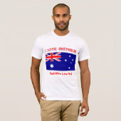 T-shirt J'AIME L'AUSTRALIE Les Australiens m'aimen (Devant entier)