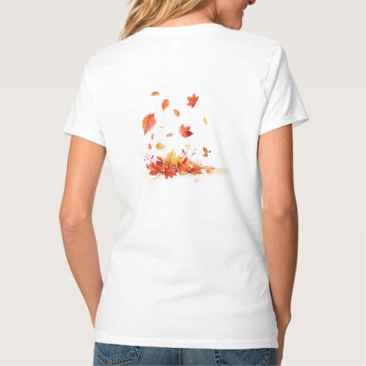 T-shirt J'aime l'automne (Dos)