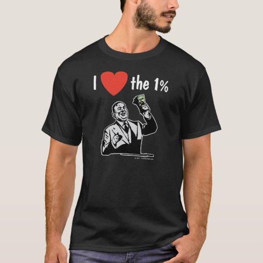 T-shirt J'AIME le 1% (Devant)
