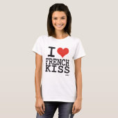 T-shirt J'aime le baiser de Français (Devant entier)