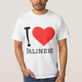 T-shirt J'aime le balinais (Devant)