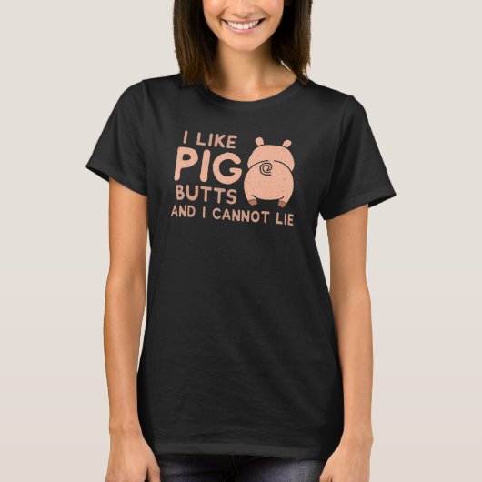 T-shirt J'aime le barbecue PIG Butts (Devant)