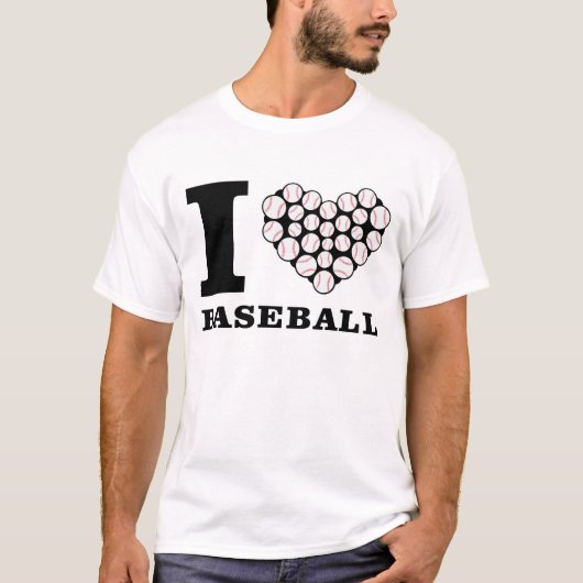 T-shirt J'aime le baseball (Devant)