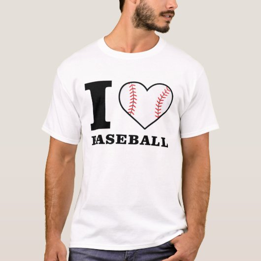 T-shirt J'Aime Le Baseball (Devant)