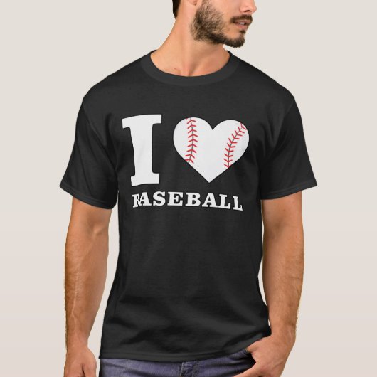 T-shirt J'Aime Le Baseball (Devant)