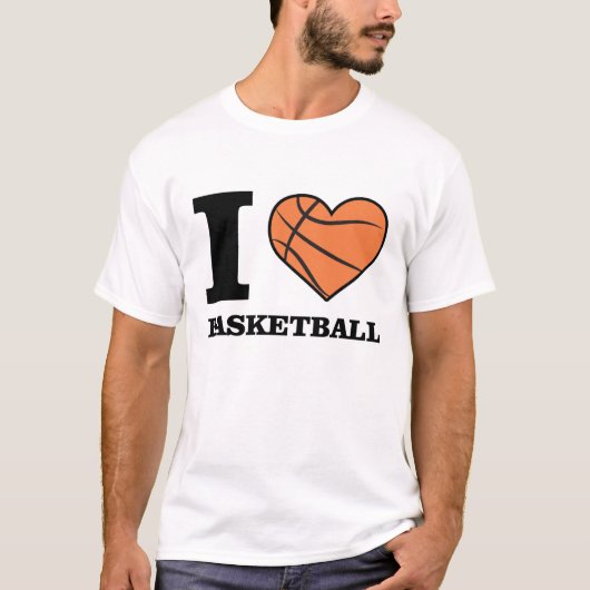 T-shirt J'aime le basket-ball (Devant)