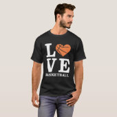 T-shirt J'aime le basket-ball (Devant entier)