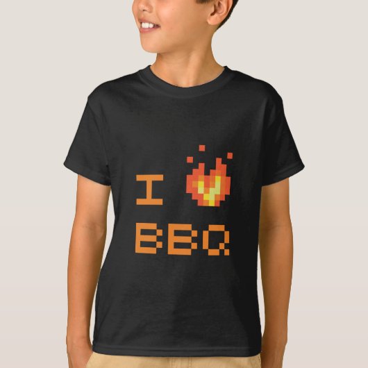 T-shirt J'aime le BBQ (Devant)