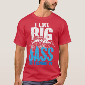 T-shirt J'Aime Le Big Bass Et Je Ne Peux Pas Maimer Pêcher