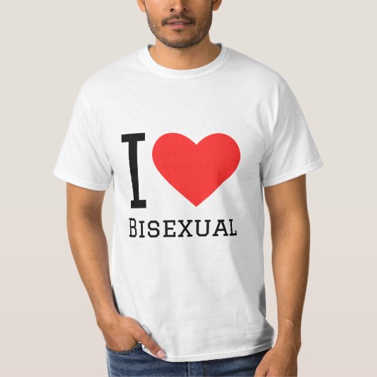 T-shirt J'aime le bisexuel (Devant)