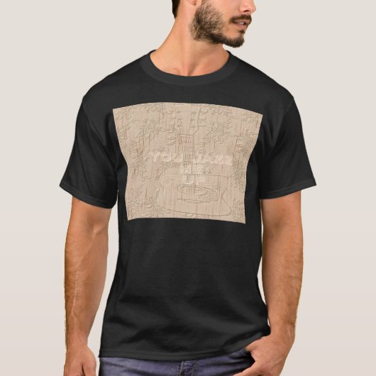 T-shirt J'aime le bois brun Hakuna Matata (Devant)
