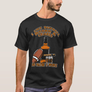 T-shirt J'Aime Le Bourbon De Baseball Et Les Cigars Et Peu