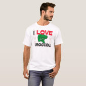 T-shirt J'aime le brocoli (Devant entier)