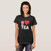 T-shirt J'aime le Bubble Tea Bubble Tea (Devant entier)