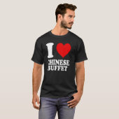 T-shirt J'aime le buffet chinois (Devant entier)