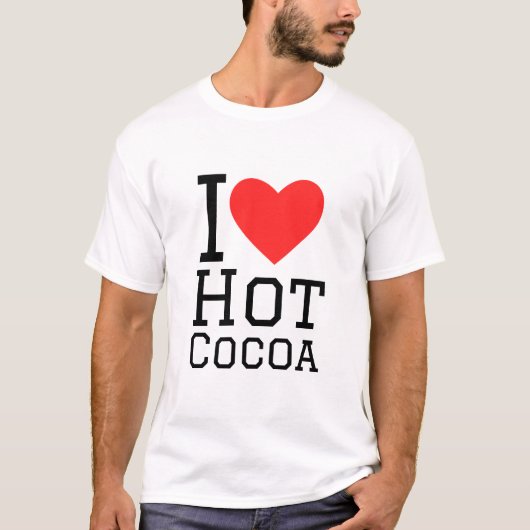 T-shirt J'aime le cacao chaud (Devant)