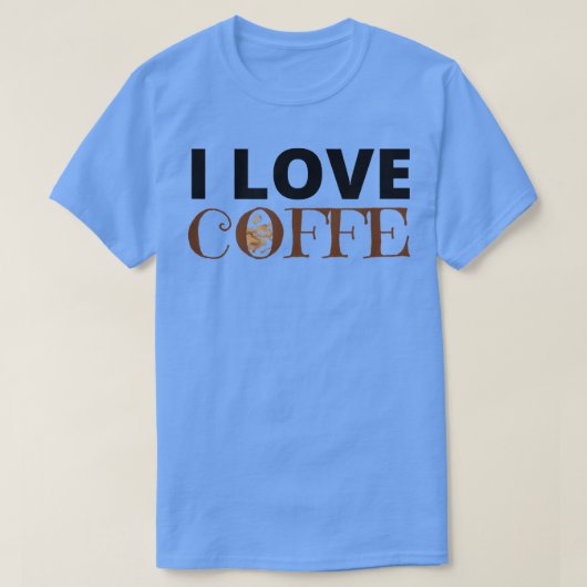 T-shirt J'aime le café (Design devant)