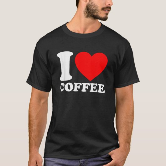 T-shirt J'aime le café (Devant)