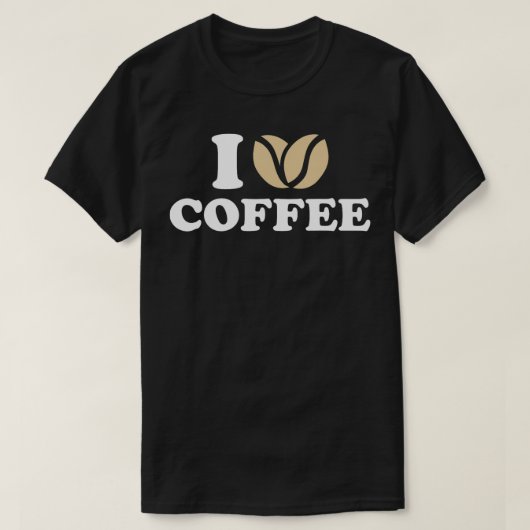 T-shirt J'aime le café (Design devant)