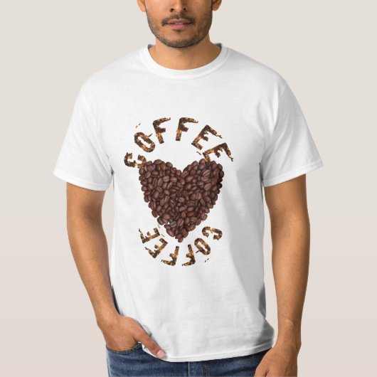 T-shirt J'aime le café (Devant)