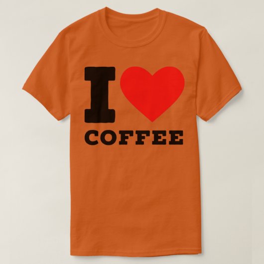 T-shirt j'aime le café5 (Design devant)