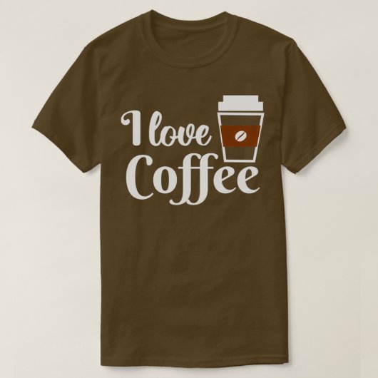 T-shirt J'aime le café 5 (Design devant)