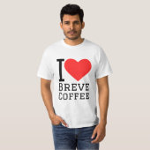 T-shirt J'aime le café de breve (Devant entier)