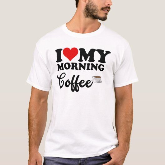 T-shirt J'Aime Le Café Du Matin (Devant)