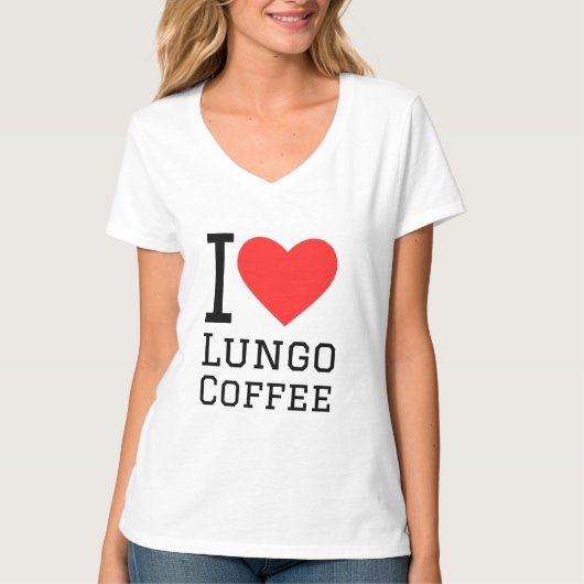 T-shirt J'aime le café lungo (Devant)