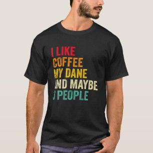 T-shirt J'Aime Le Café Ma Danse Et Peut Être 3 Personnes