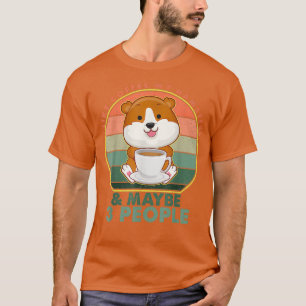 T-SHIRT J'AIME LE CAFÉ MON HAMSTER PEUT-ÊTRE 3 PERSONNES C